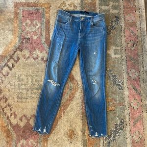 J Brand Distressed Crop Jean